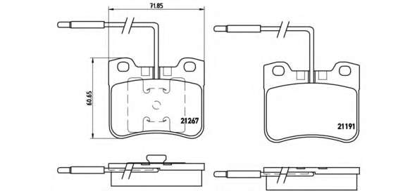 Комплект тормозных колодок, дисковый тормоз