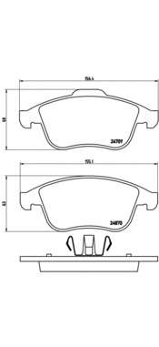 Комплект тормозных колодок, дисковый тормоз