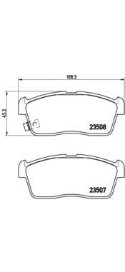 Комплект тормозных колодок, дисковый тормоз