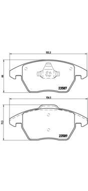 Комплект тормозных колодок, дисковый тормоз