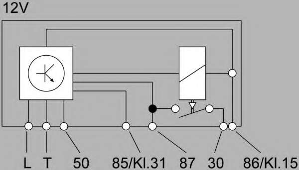 Блок управления, время накаливания
