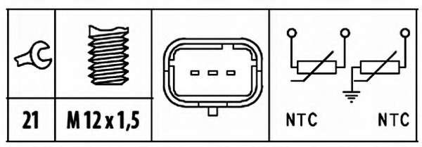 Датчик, температура охлаждающей жидкости. Датчик, температура охлаждающей жидкости