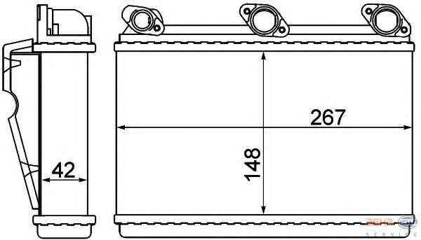 Теплообменник, отопление салона