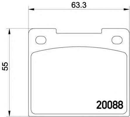 Комплект тормозных колодок, дисковый тормоз