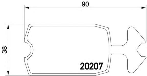 Комплект тормозных колодок, дисковый тормоз