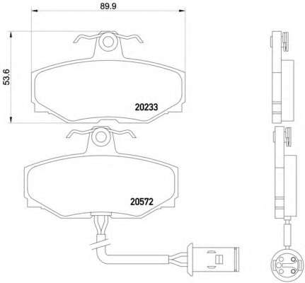 Комплект тормозных колодок, дисковый тормоз