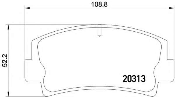 Комплект тормозных колодок, дисковый тормоз