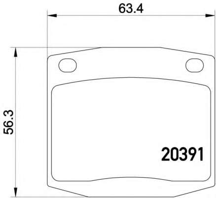 Комплект тормозных колодок, дисковый тормоз