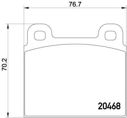 Комплект тормозных колодок, дисковый тормоз