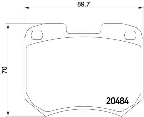 Комплект тормозных колодок, дисковый тормоз