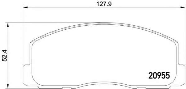 Комплект тормозных колодок, дисковый тормоз