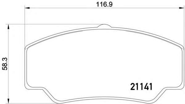 Комплект тормозных колодок, дисковый тормоз