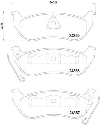 Комплект тормозных колодок, дисковый тормоз