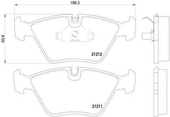 Комплект тормозных колодок, дисковый тормоз