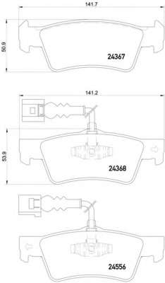 Комплект тормозных колодок, дисковый тормоз