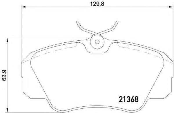 Комплект тормозов, дисковый тормозной механизм