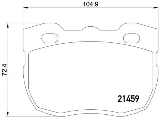 Комплект тормозных колодок, дисковый тормоз