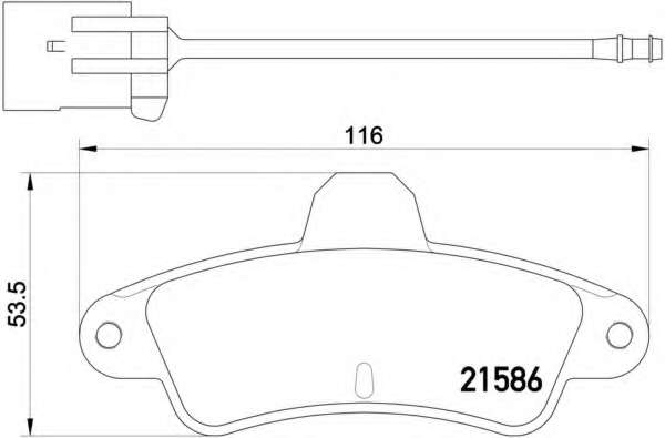 Комплект тормозов, дисковый тормозной механизм