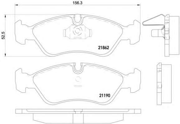 Комплект тормозов, дисковый тормозной механизм