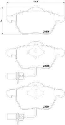 Комплект тормозов, дисковый тормозной механизм