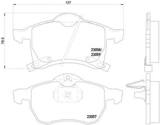 Комплект тормозов, дисковый тормозной механизм