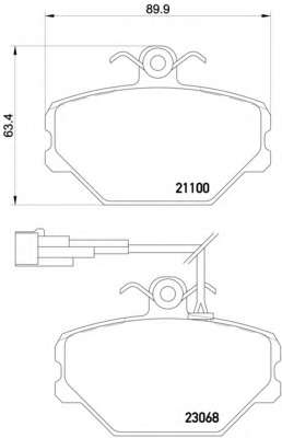 Комплект тормозных колодок, дисковый тормоз