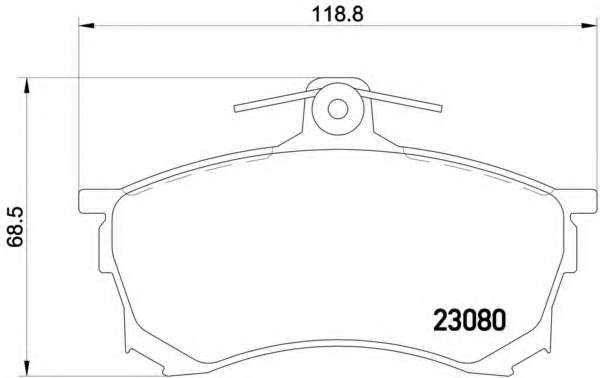 Комплект тормозных колодок, дисковый тормоз