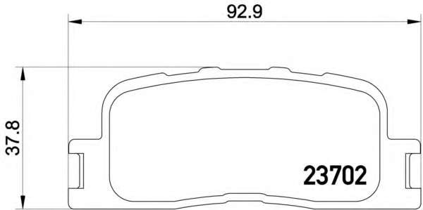 Комплект тормозных колодок, дисковый тормоз
