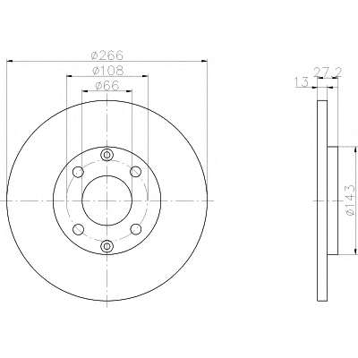 Комплект тормозов, дисковый тормозной механизм