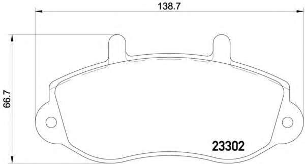 Комплект тормозных колодок, дисковый тормоз