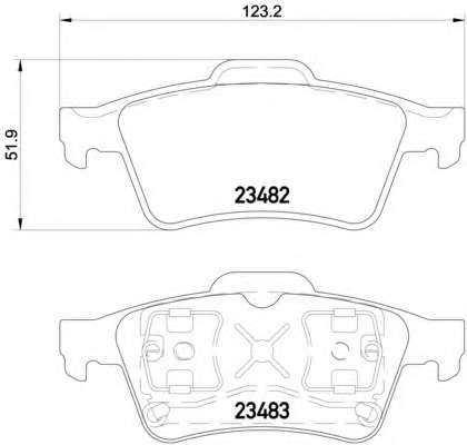 Комплект тормозов, дисковый тормозной механизм