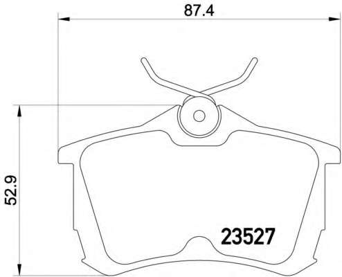 Комплект тормозных колодок, дисковый тормоз