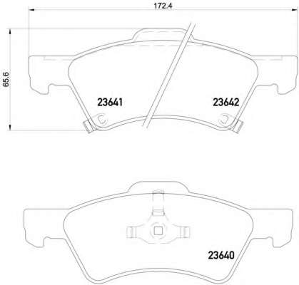 Комплект тормозных колодок, дисковый тормоз