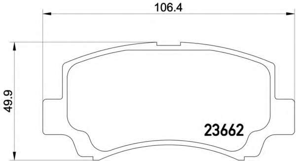 Комплект тормозных колодок, дисковый тормоз