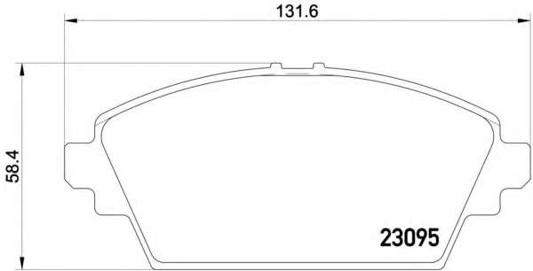 Комплект тормозных колодок, дисковый тормоз