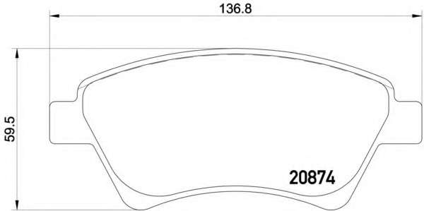 Комплект тормозов, дисковый тормозной механизм