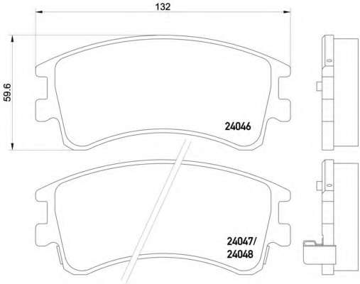 Комплект тормозных колодок, дисковый тормоз