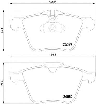 Комплект тормозных колодок, дисковый тормоз