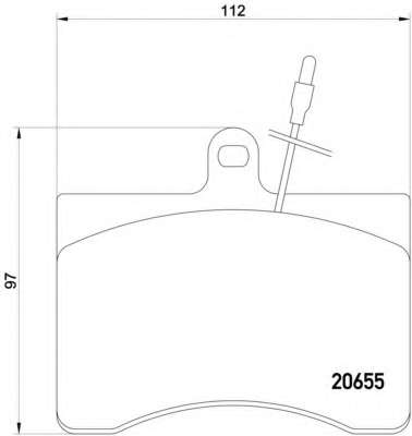 Комплект тормозных колодок, дисковый тормоз