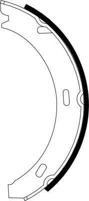 Комплект тормозных колодок, стояночная тормозная система