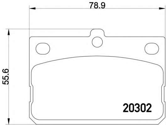 Комплект тормозных колодок, дисковый тормоз