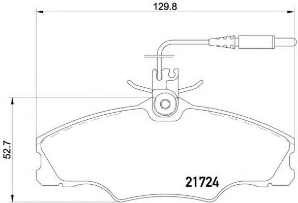 Комплект тормозных колодок, дисковый тормоз