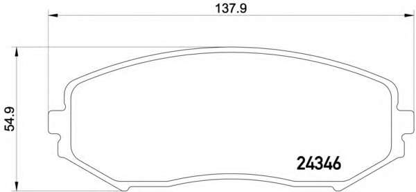 Комплект тормозных колодок, дисковый тормоз