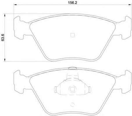 Комплект тормозных колодок, дисковый тормоз