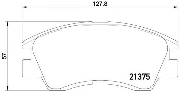 Комплект тормозных колодок, дисковый тормоз