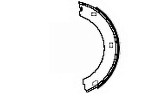 Комплект тормозных колодок, стояночная тормозная система