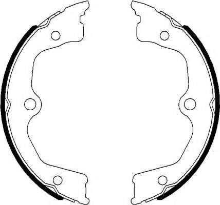 Комплект тормозных колодок, стояночная тормозная система