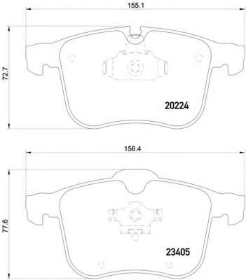 Комплект тормозных колодок, дисковый тормоз