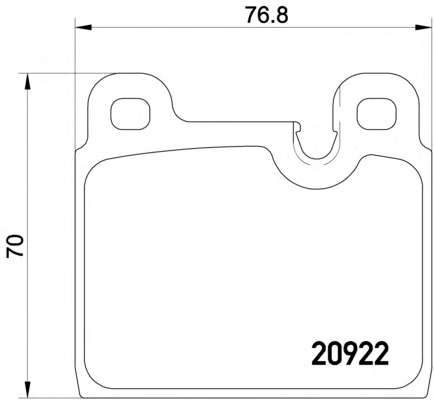 Комплект тормозных колодок, дисковый тормоз