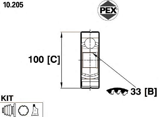 Шарнир, приводной вал